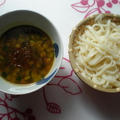 鶏とズッキーニのカレー風味つけ麺