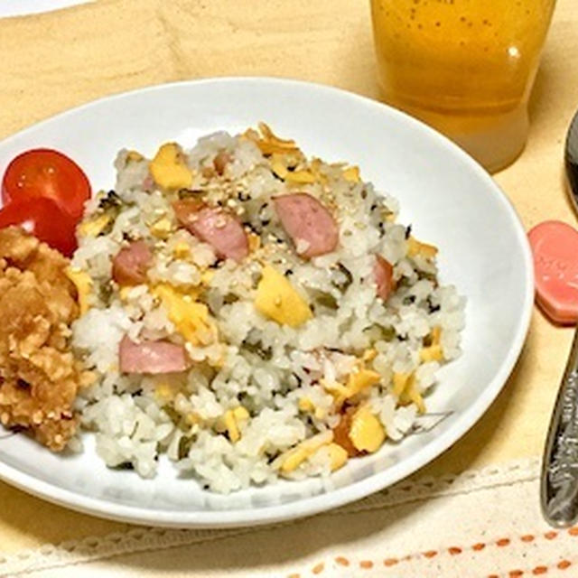 酢飯リメイクで炒飯！