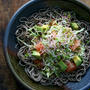 Soba with Cabbage and Sprouts Saladしゃきしゃき蕎麦サラダ