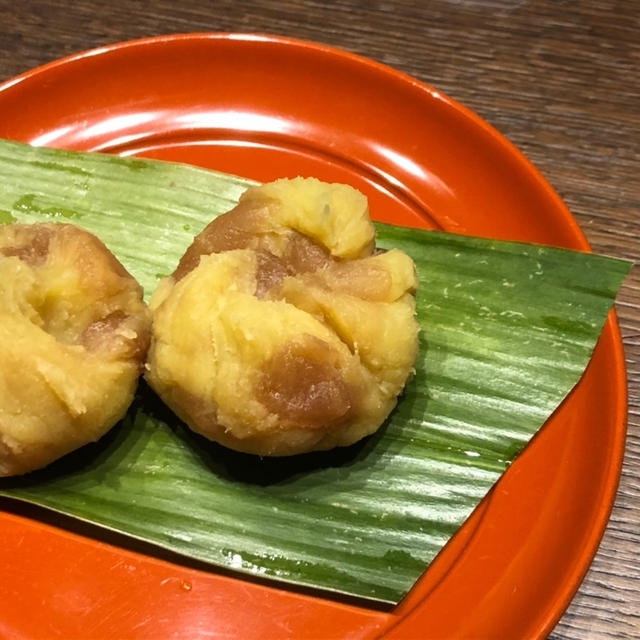 お節料理　りんごきんとん