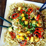 Fried Noodle with Mango and Pineappleトロピカルフルーツ焼きそば