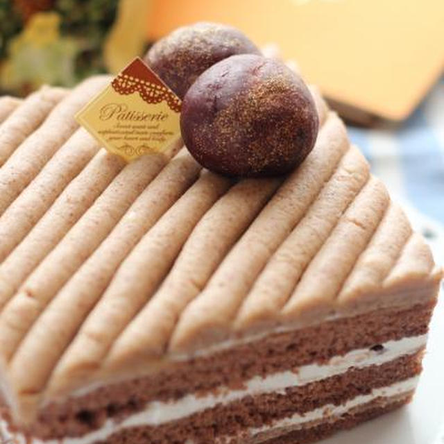 渋皮煮のマロンケーキ　＊Happy Birthday to our＊