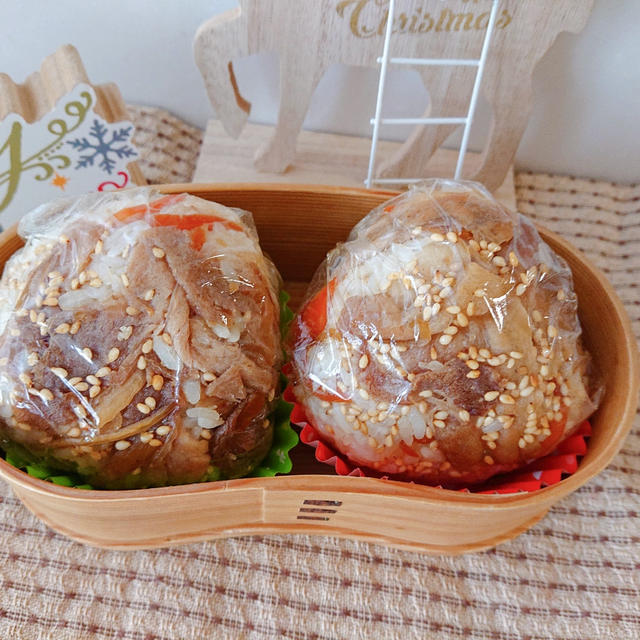 きんぴらごぼうと豚バラのおにぎり弁当〖おにぎりだけのお弁当〗
