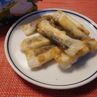 クリームチーズとあんの春巻き