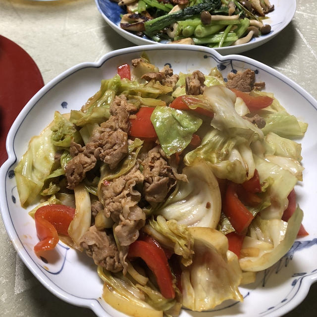 回鍋肉でご飯食べて明日も頑張ろう！