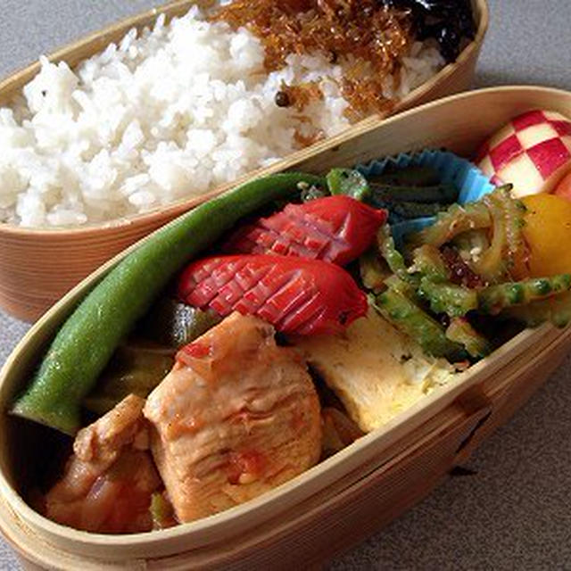 鶏肉のトマトソース煮弁当