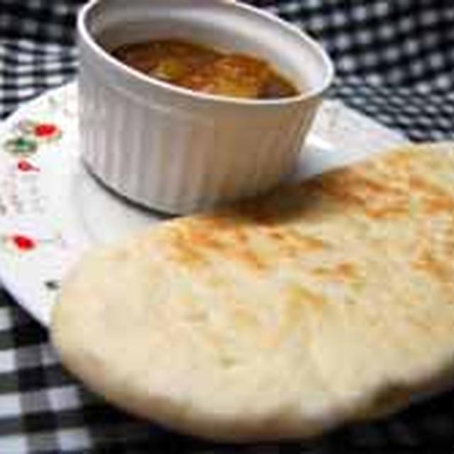 ナンとカレー、グリッシーニ