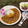 昼カフェ風★夏野菜カレーチーズハンバーグのせセット(レシピ）