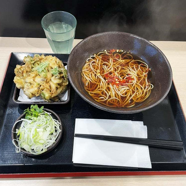 ギッシリあさり あさりと葱のかきあげそば（温）を啜る（番外編）〜ゆで太郎〜