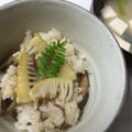 タケノコ料理と鶏ハム梅しそ巻