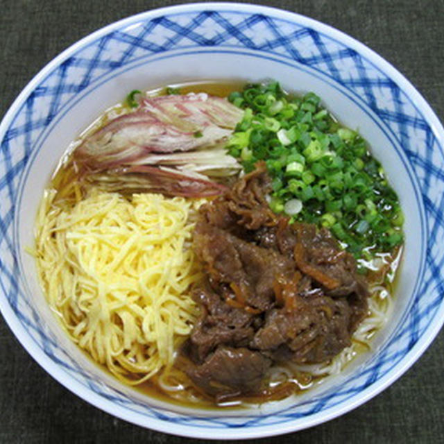 牛肉のしぐれ煮入りぶっかけそうめん