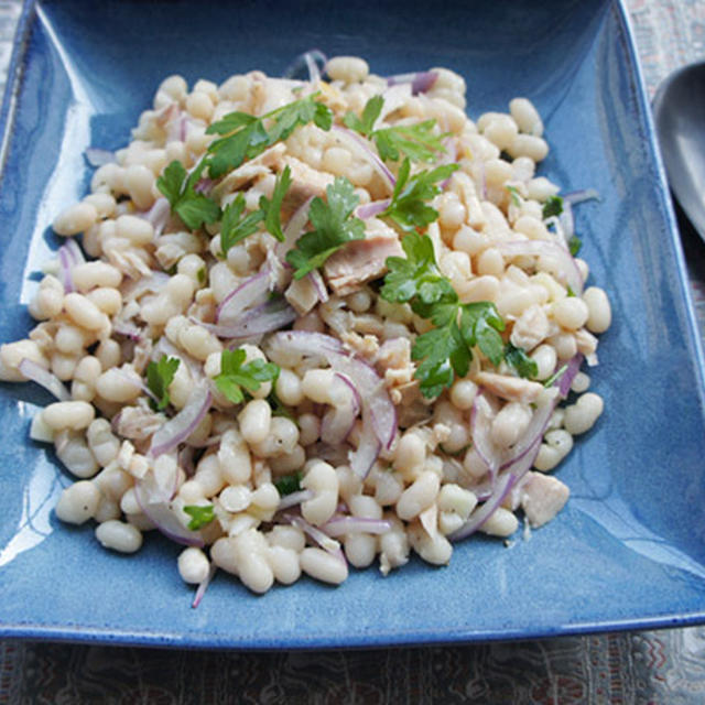 Weekendはさっぱりイタリアン　　　豆のサラダ