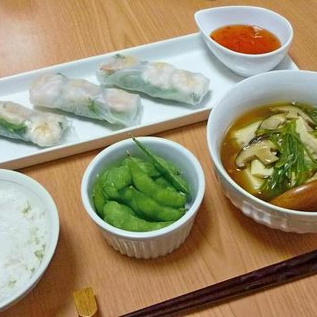 昨日の晩ご飯と、取り急ぎお知らせ。