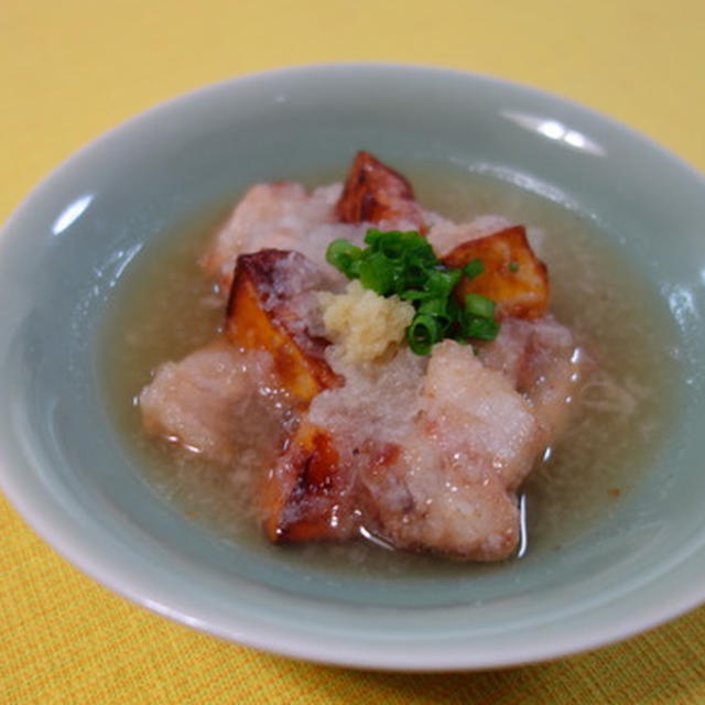 揚げ豚と南京のおろし煮