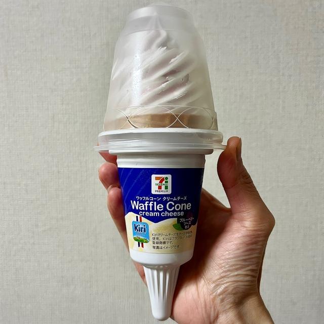 【新発売】セブンプレミアム ワッフルコーン クリームチーズ