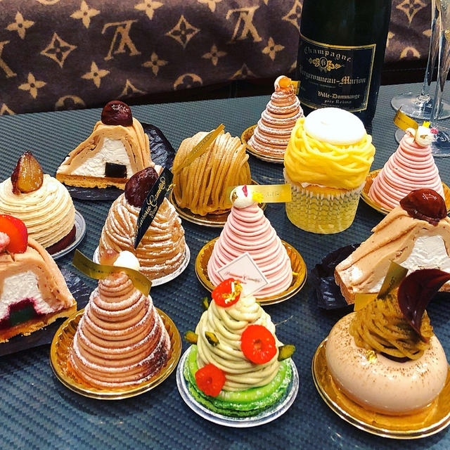 テレビでご紹介したおすすめモンブラン6店10種でホームパーティー♡
