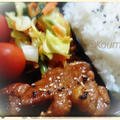 豚ロースの焼肉のタレ炒め煮