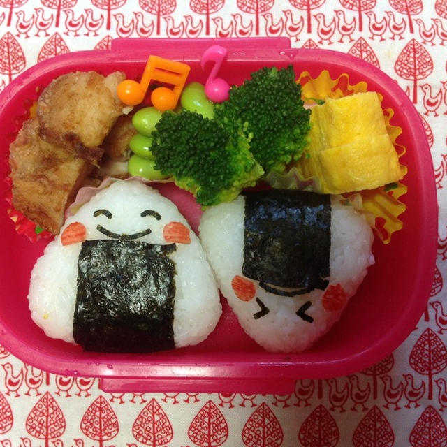 日曜日だけど、今日の【おにぎりコロリン弁当♪】＆チビくまちゃんの《ヒーハーバゲット》☆