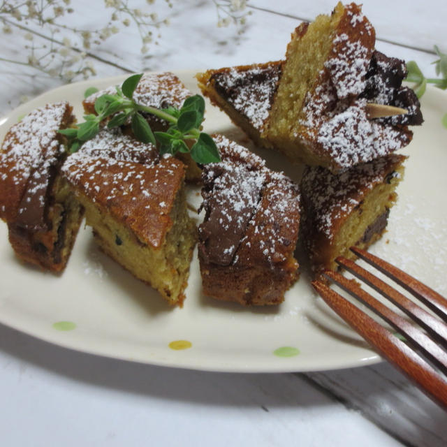 簡単☆ワンボウルで♫Cafeチョコバターケーキ