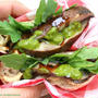 Curry Marinated Portabella Pita Sandwich – Veganカレー味きのこピタサンド