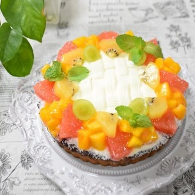 【abcクッキングスクール】トロピカルフルーツタルト
