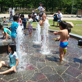 やっぱり水遊び♪