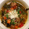 トレジョのケールと玄米の野菜スープ　レシピ　Trader Joe’s Kale