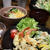 ふわふわ～エビとしめじのフリッター と 鶏飯。