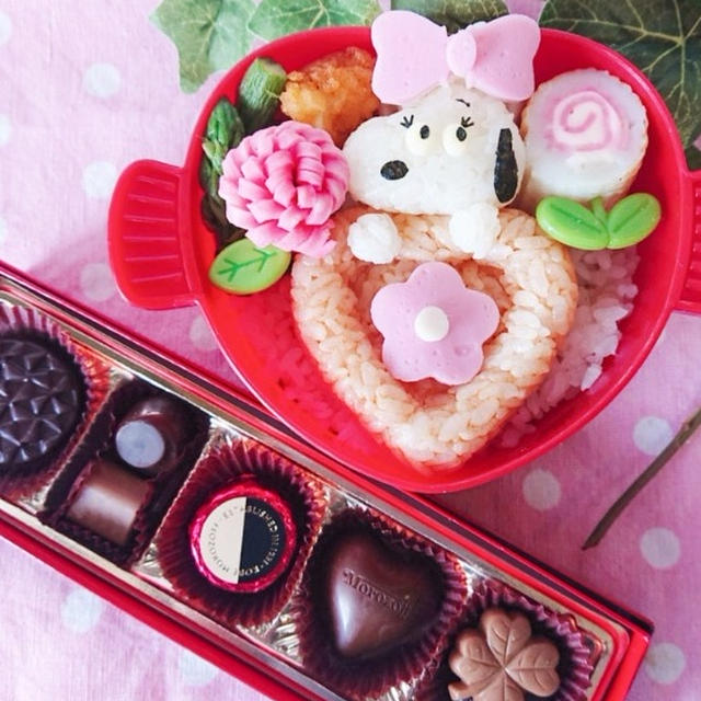 ベルちゃんこにぎりとハートおにぎり弁当〖キャラ弁〗  #平日お昼ご飯はお弁当or外食
