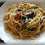 パスタとツナトマトサラダ