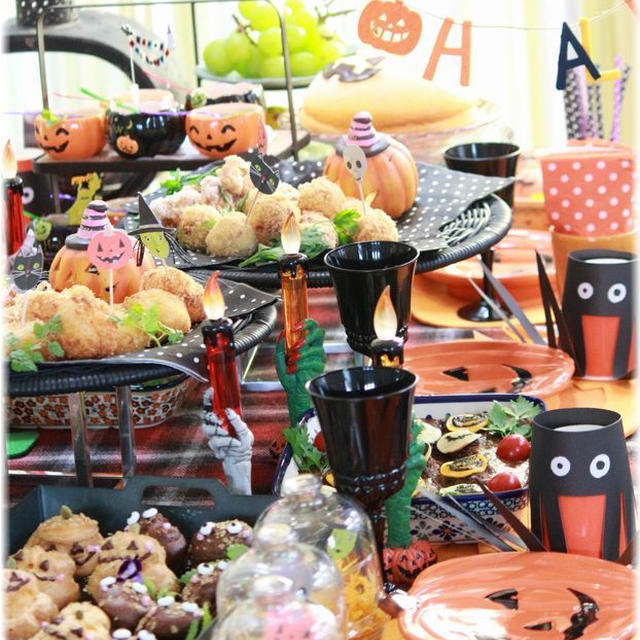 ちょこっと早いハロウィン　の　献立。