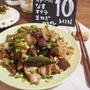 【フライパンで10分♪夏バテ撃退♪豚コマと夏野菜の味噌炒め♪】