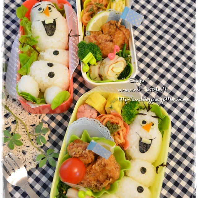 ディズニー☆オラフのお弁当～♪