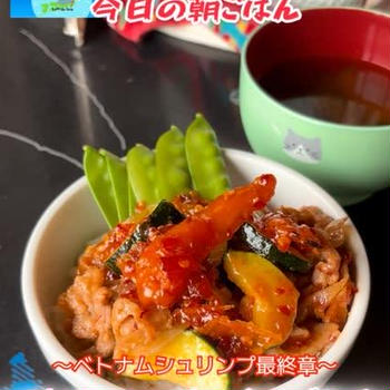 ベトナムシュリンプ豚ばら丼