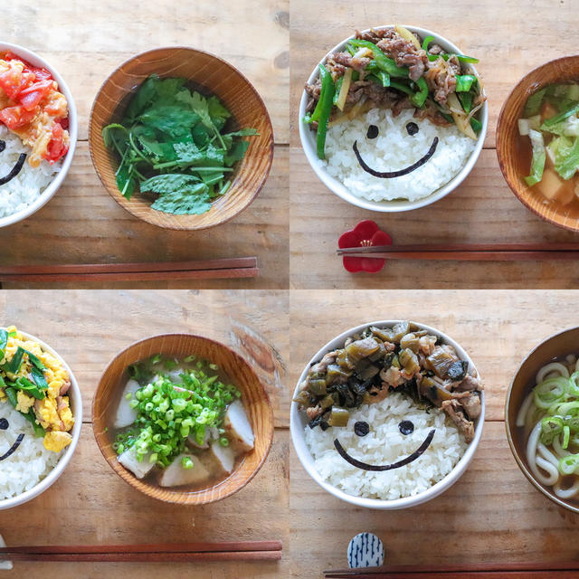 かわいい朝ごはんを旦那に食べさせる嫌がらせごはん「顔ごはん」