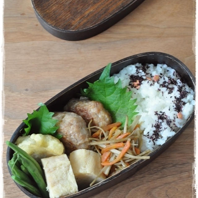 【蓮根入りつくね弁当、とお知らせ】