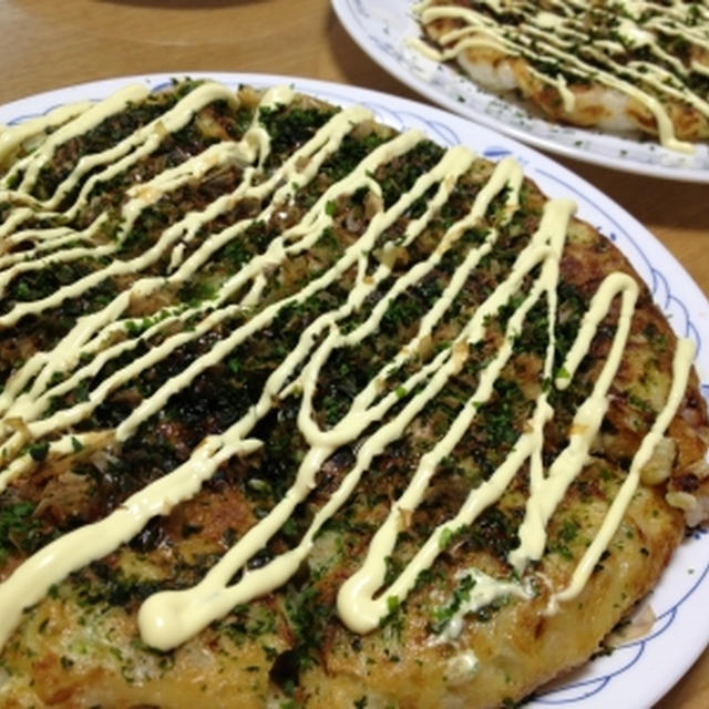 京君ママが焼いてくれたお好み焼き♪