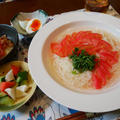 岐阜県産夏秋トマトの冷たいスープのお素麺