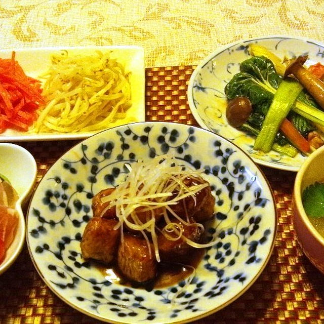 鶏肉団子の黒酢あん