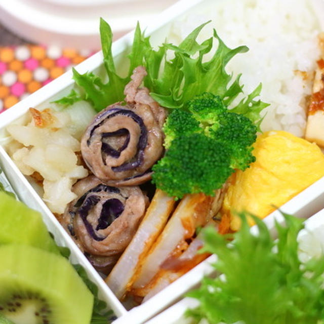 豚肉と茄子のくるくる巻き【弁当記録】
