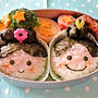 七夕弁当その１　織姫と彦星弁当