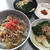 牛丼と白菜のお浸し