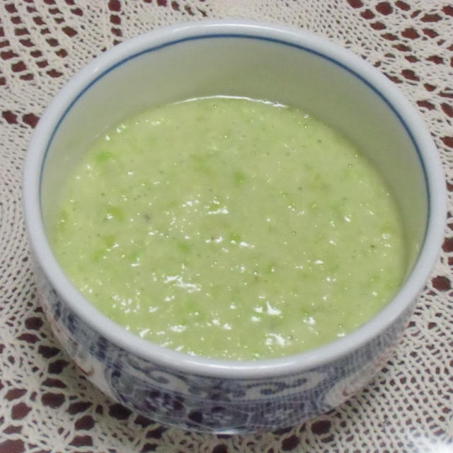 今日も寒かったです　　大豆と長いもの吸い酢