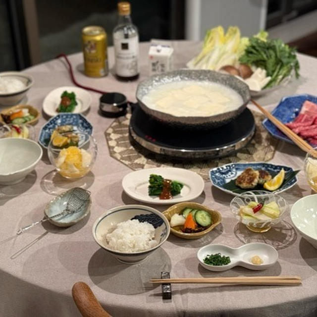 今期最後（多分）の温泉湯豆腐の夜ごはんと、楽天マラソンの半額あれこれ