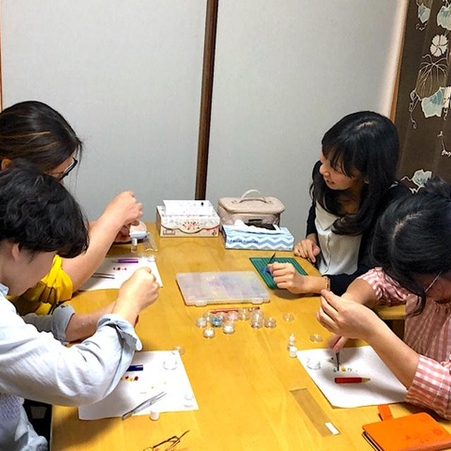 [開催報告]テンションもあがって、楽しい時間！ハーバリウムボールペン&抹茶パン作りコラボ