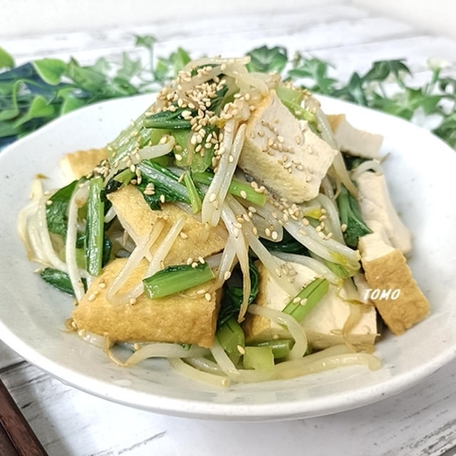 節約料理♪かぶともやしの中華炒め