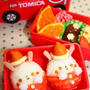 キャラ弁**うさぎサンタのお弁当