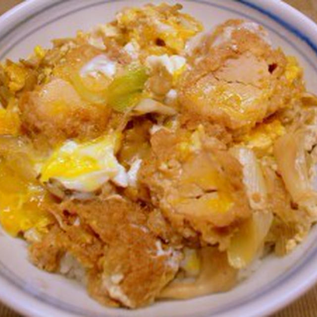 舞茸と長ネギ入りかつ丼【筋肉痛がありえんほど terrible】