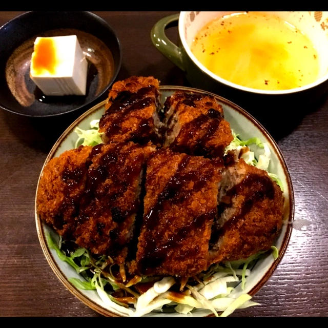 台風の片付け と 晩ご飯