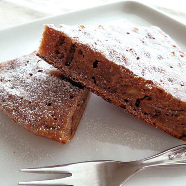 フライパンで朝にも嬉しい　チョコバナナケーキ